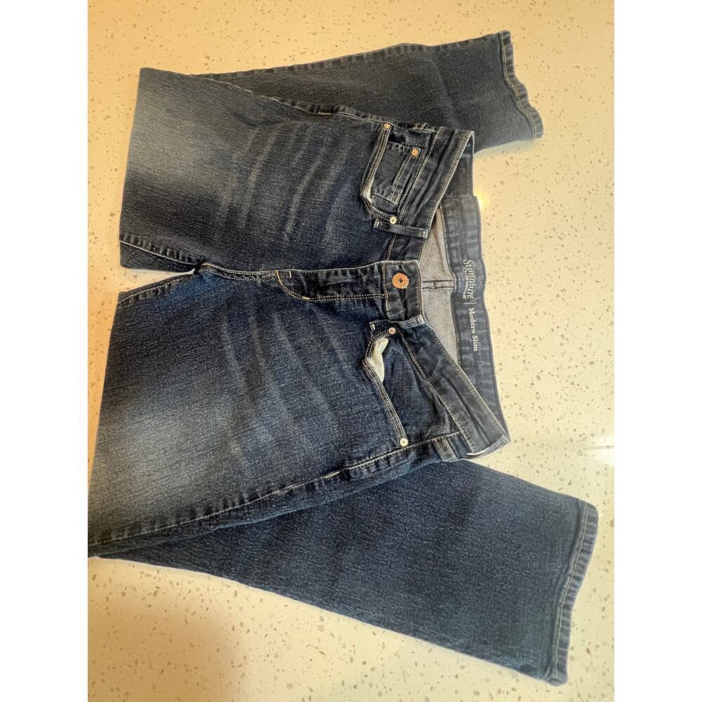 LEVIS STRAUSS & CO SIGNATURE MODERN SLIM DENIM JEANS WOMENS SIZE 12